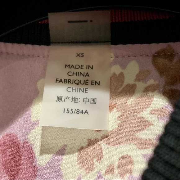 NWT COACH PINK FLORAL/FADED GREEN SOUVENIR REVERSIBLE JACKET IN X-SMALL - Picture 8 of 9